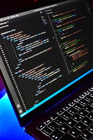 Software dashboard on a laptop